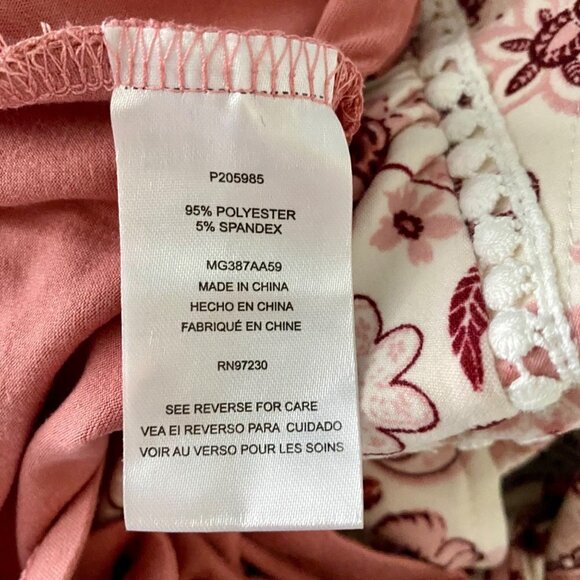 Absolutely Famous Cold Shoulder Top Tie in Back Women's Size Medium NEW - Picture 8 of 9